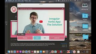 German Irregular Verbs Wizard Education App [MAC OS] Basic Overview screenshot 1
