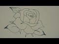 كيفية رسم وردة بقلم الرصاص | رسم سهل | تعليم الرسم للمبتدئين