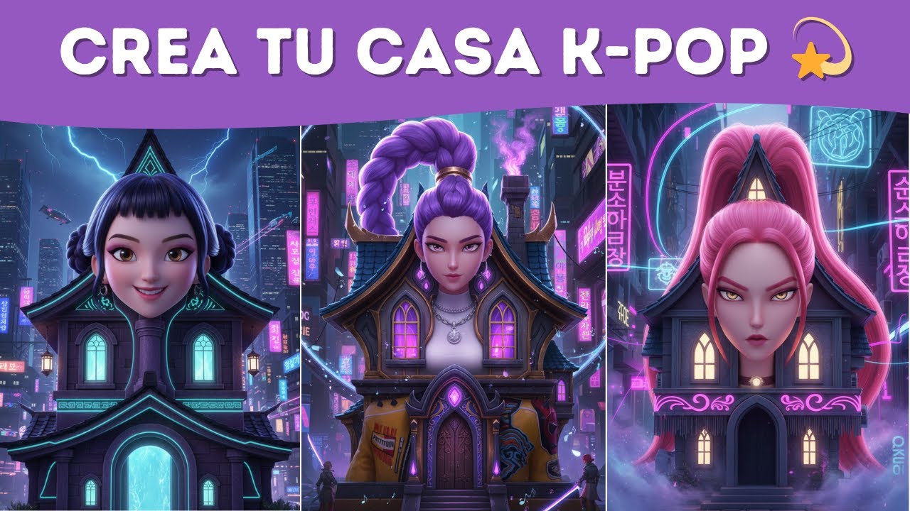 ✨ Crea tu casa K-pop Demon Hunters 💜 