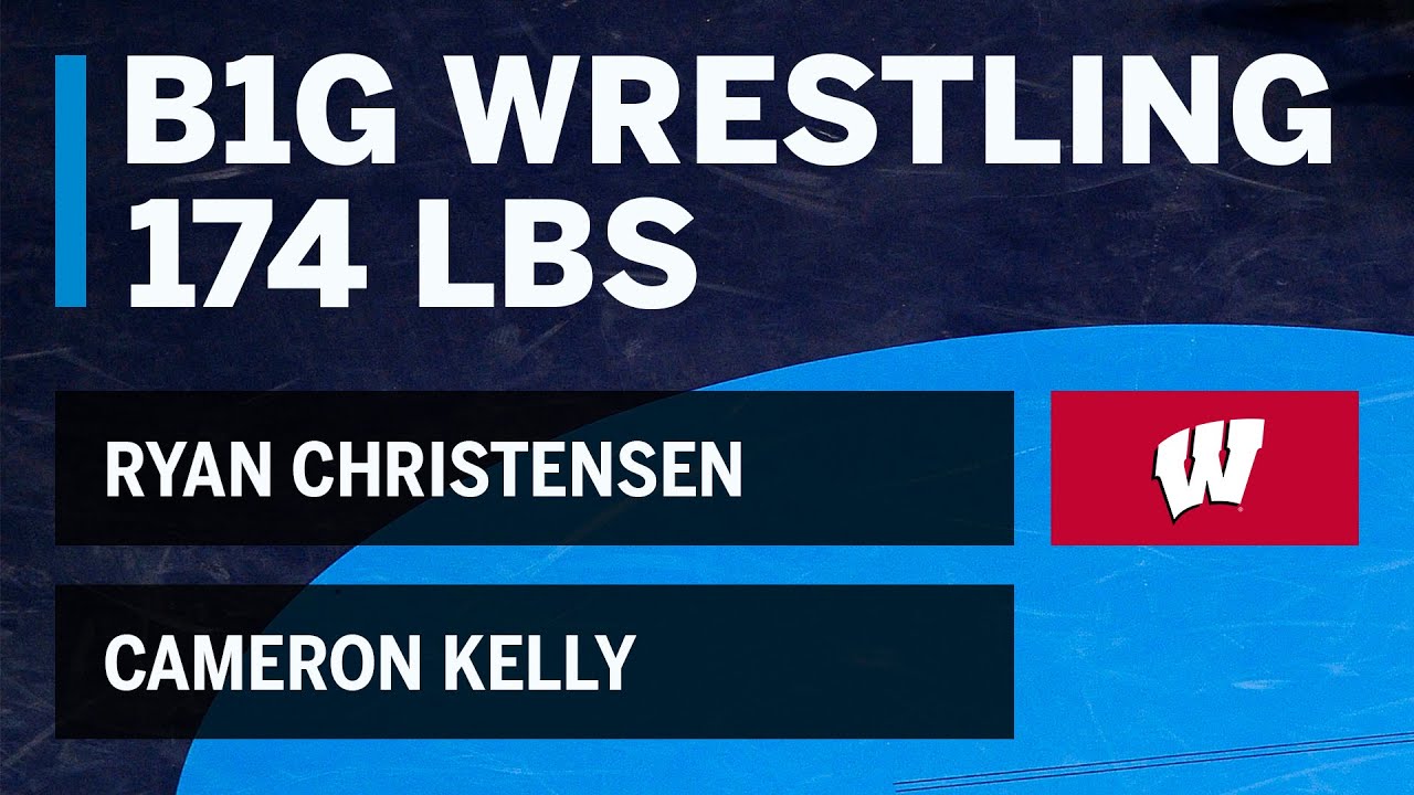 Wrestling in 60: 174 LBS: Cameron Kelly (SIUE) vs. Ryan Christensen (Wisconsin) | Big Ten Wrestling