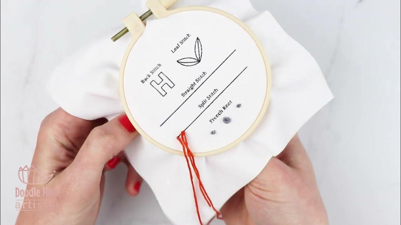 Doodle Hog Embroidery Kit for Beginners, Upcycle Your Clothes with Dissolving Design Stickers, 6 Unique Designs, Pronouns They/Them, He/Him, She/her