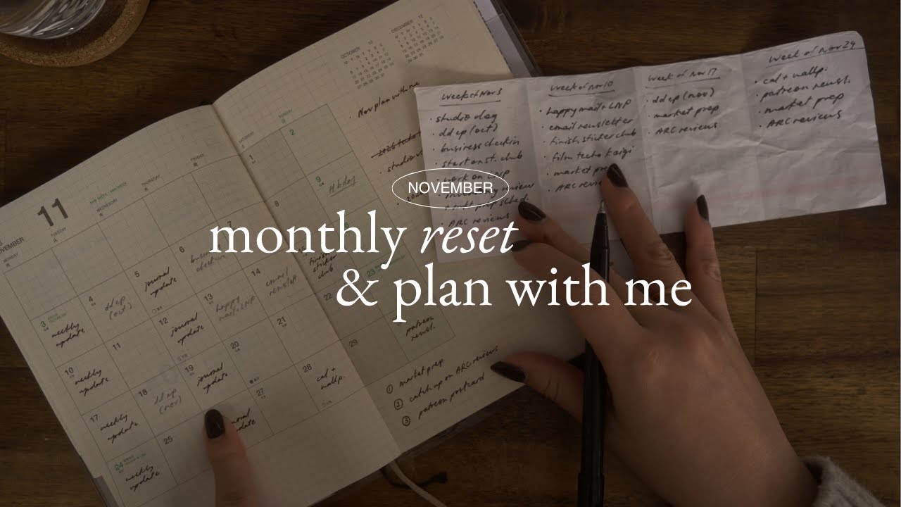 План на ноябрь вместе со мной и ежемесячный сброс ✸ постановка целей для малого бизнеса