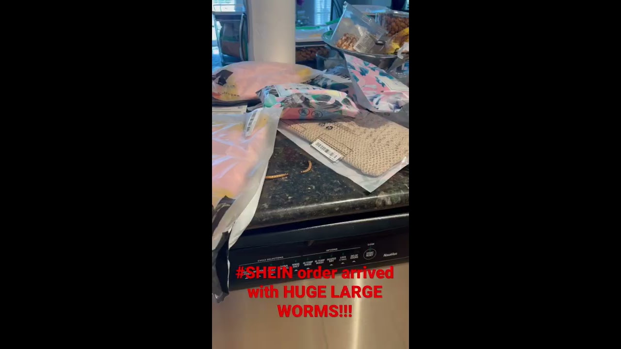 HUGE SHEIN CLOTHING HAUL PACKAGE ARRIVES WITH LIVE WORMS BUGS 