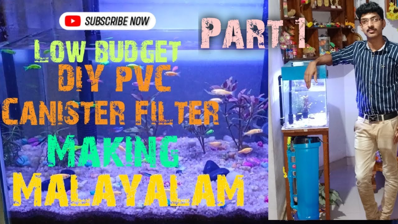 DIY Aquarium PVC Canister filter/How to make low budget aquarium filter