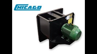 Unused 7.5Hp Chicago Blower 3,568Cfm 8 Sp Backward Incline, Sqbd Size 13-12