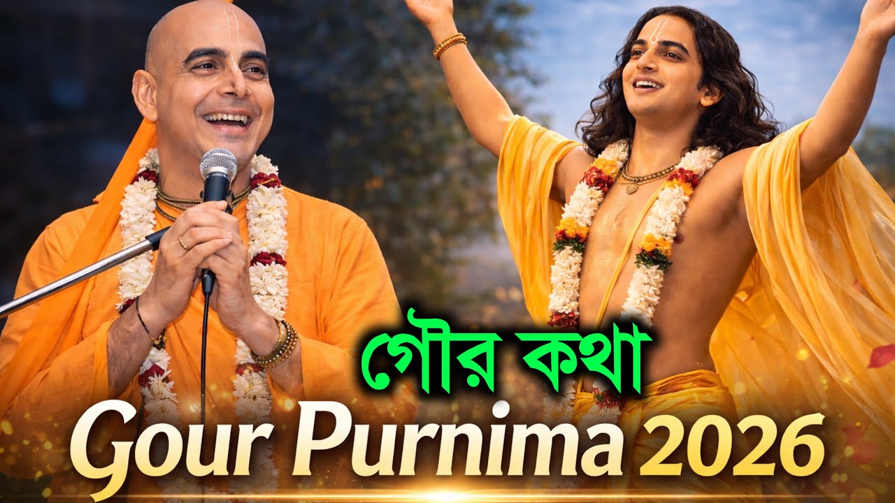গৌর লীলা কথা গৌর পূর্ণিমা 2026 chaitanya mahaprabhu leela katha by bhakti sara govindananda swami