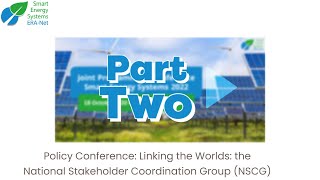 Linking the Worlds: the National Stakeholder Coordination Group (NSCG)