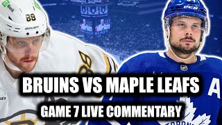 Toronto Maple Leafs vs Boston Bruins Game 7 LIVE COMMENTARY