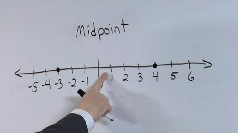How to Show the Midpoint on a Number Line : Math Made Easy