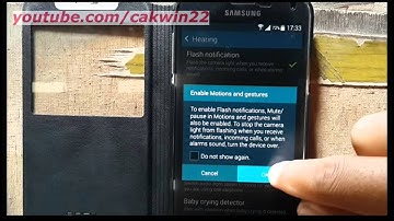 Samsung Galaxy S5 : How to turn on / off flash notification (Android Phone)