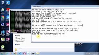 How to install Nodejs, Npm, Angular 5 on Windows