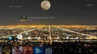 PS4 Dynamic Theme - City and the Moon