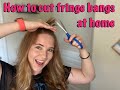 How to cut fringe bangs at home!