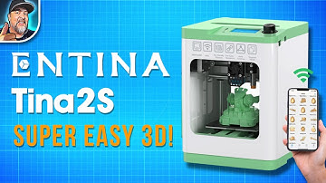 SO EASY! Tina2S 3D Printer Review, Setup and Test
