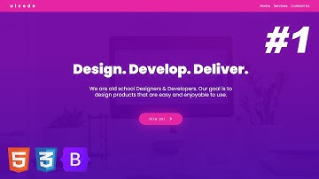 Convert UI Design to HTML, CSS Using Bootstrap 5 | One Page Website | Responsive | Multipurpose - #1