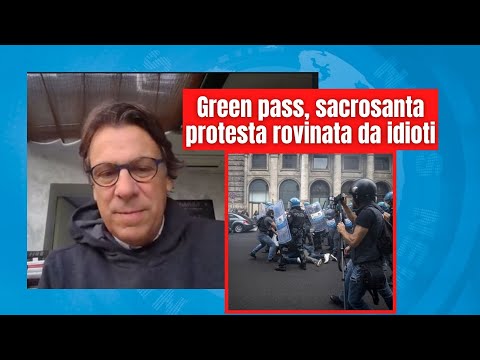 Zuppa di Porro 10 ottobre 2021 - Green pass, sacrosanta protesta rovinata da idioti