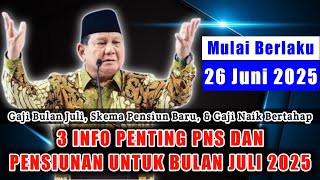 ‼️- 3 Important Information for Civil Servants & Pensioners in July 2025