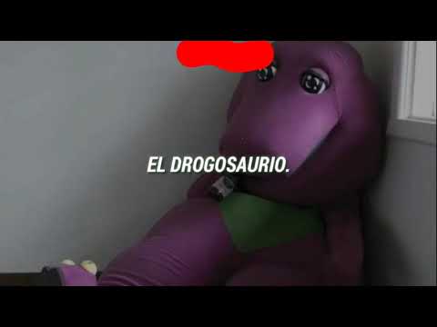 #Barney el drogosaurio , música de Barney el drogosaurio , es un dinosaurio que bebé aguardiente 🥴😳