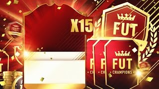 15 CARTAS ROJAS IN A PACK!!!! | RECOMPENSAS ELITE MENSUAL FUT CHAMPIONS | FIFA 17