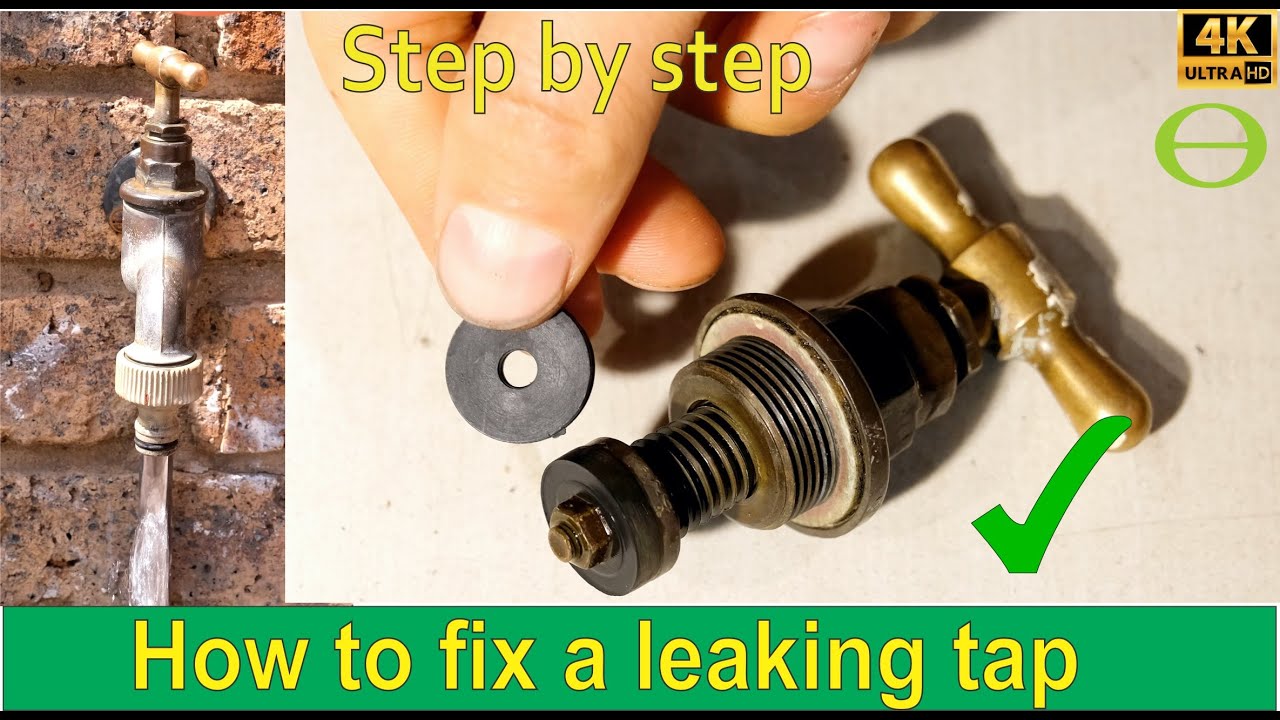 How to fix a leaking tap - how to change the rubber washer