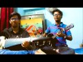 Cheap thrills cover sarod and acoustic guitar