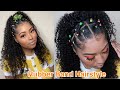 Rubber Band Hairstyle For Back To School ft Haute Kinky Natural Hair