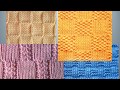 Узоры КВАДРАТЫ -  КЛЕТКИ - 1 спицами со схемами  Knitted Knitting Diy