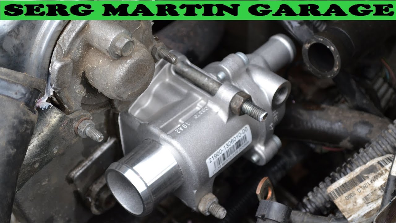 Установка термостат от Гранты на ВАЗ 2108, 2109, 2110, 2112, 2113, 2114 ...