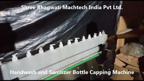 Linear Screw Capping Machine for Handwash and Sanitizer Bottle