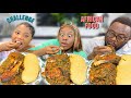 FISH AND EFO RIRO WITH FUFU | SPEED EATING CHALLENGE (ft my daughter)