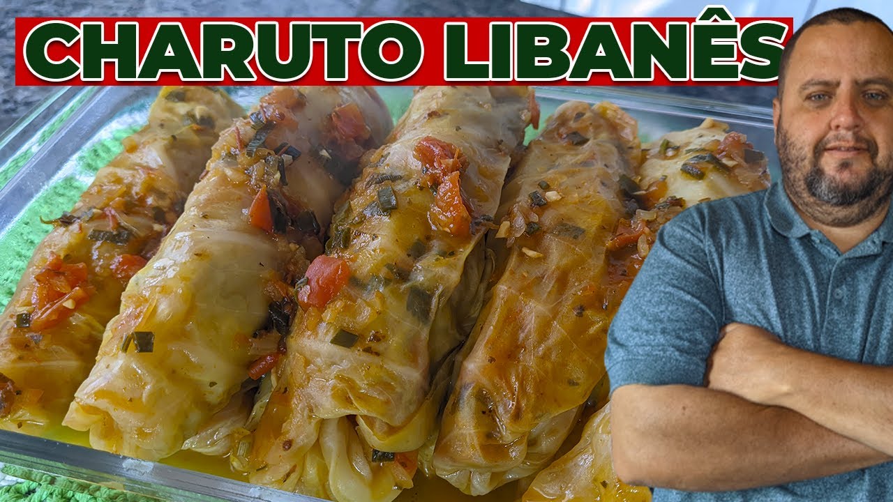 O melhor CHARUTO DE REPOLHO ( MAFUFO ) Comida Libanesa / CANAL DO RENATÃO