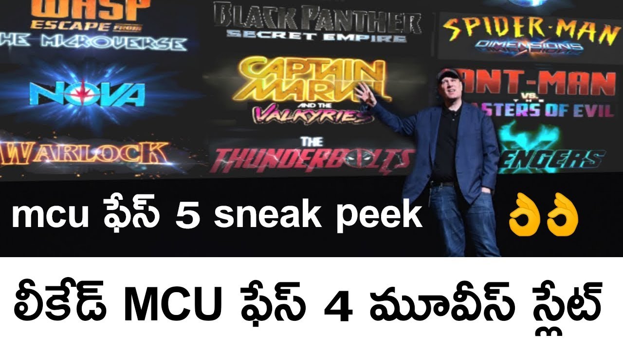 Leaked MCU Phase 4 Movies Slate Explained in Telugu | MCU Phase 5 sneak peek In Telugu - YouTube