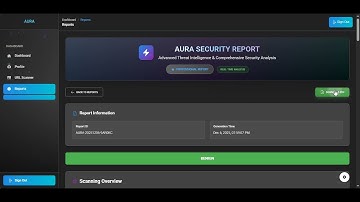 AURA (AI- DRIVEN URL AND ROUTE ANALYSIS) SPLASH VIDEO | BROWSER EXTENSION | FYP Project Demo