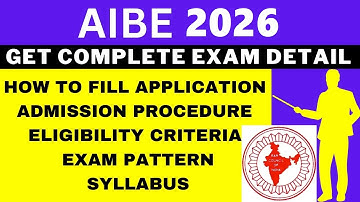 AIBE 2026 Notification (Out), Application, Dates, Eligibility, Syllabus, Pattern, Admit Card