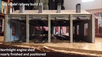 my model railway build 10  positioning the scalescenes engine shed