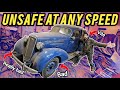 This car is a death trap classic car flipper nightmare 1935 chevy master revival part 1