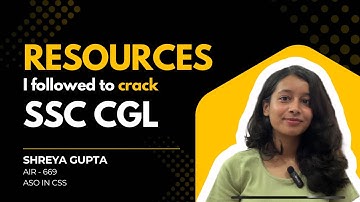 Resources I followed to clear SSC CGL in my first attempt | Best Resources for SSC CGL