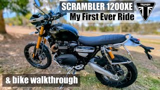 First ride on Triumph Scrambler 1200 XE & Bike Walkthrough