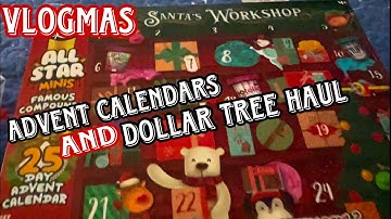 Dollar Tree Haul & Advent Calendars Vlogmas Day 1 #dollartree #dollartreehaul #vlogmas #2024