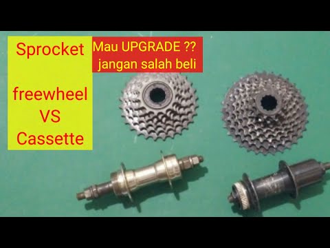 Bike Sprocket freewheel VS cassette // gir sepeda jangan salah beli