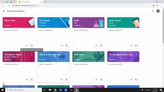 Archiving a Google Classroom
