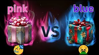 Choose your gift🎁 #twogiftbox #pink #blue #wouldyourather #pickonekickone💖🎉