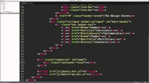 Responsive Web Development with Bootstrap 3 Course. #5 - Home Section
