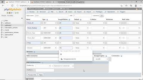 Creating a database for Hotel Reservation System
