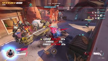 Overwatch Sextuple TEAM KILL - PTR - Ana Nano Boost Reaper Ultimate Route 66