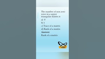 Matrix MCQ #competitiveexams #matrix #rankofamatrix #csir_tamil #trb_tamil #net_tamil #set_tamil