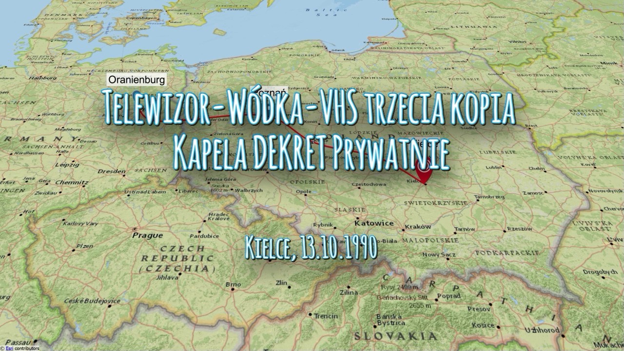 1990, punkowy DEKRET na domówce - VHS, wódka i Meblościanka-Tour´90 #dekret, #punkrock #prl #jarocin