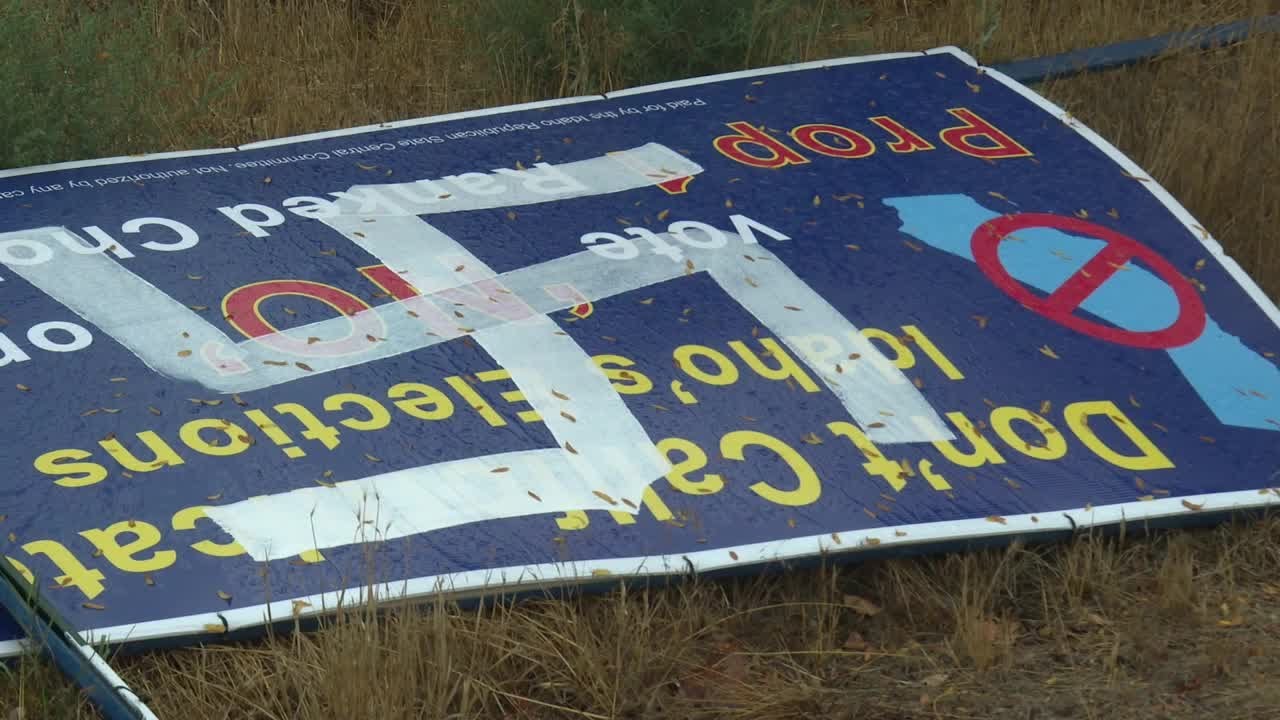 "Vandalism is still a crime" - Idaho GOP campaign signs defaced and vandalized