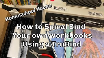 HOW TO USE A SPIRAL BINDING MACHINE //TRUBIND COIL BINDING MACHINE / HOMESCHOOL WORKBOOKS