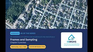 Frames and Sampling — UN Handbook of Surveys of Households and Individuals Chapter Preview